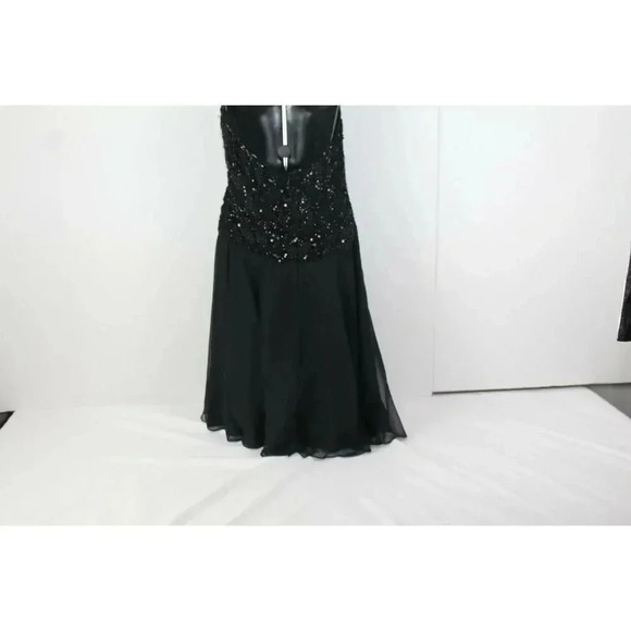 Niteline black beaded evening dress size 4 - Picture 7 of 10